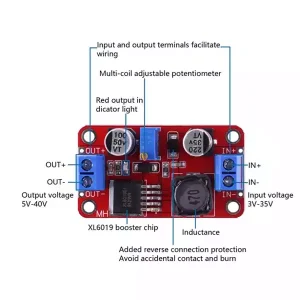 ماژول افزاینده ولتاژ 5 آمپر XL6019