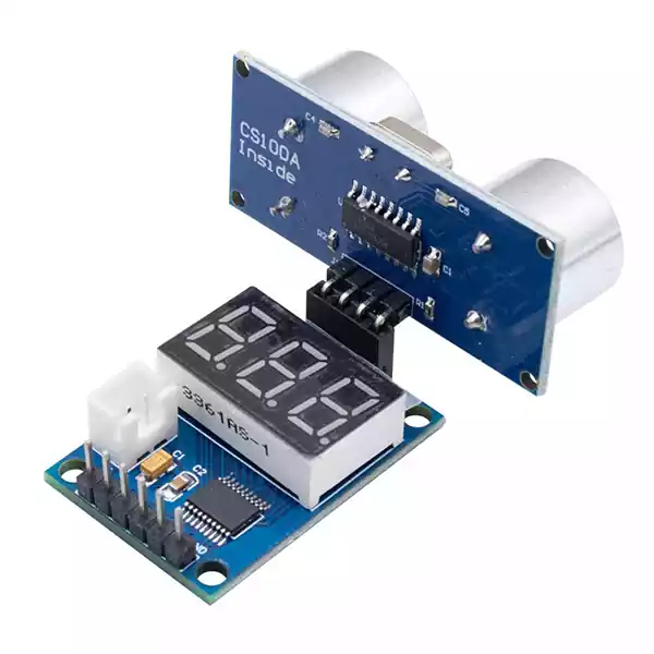 برد راه انداز ماژول اولتراسونیک SR04 با نمایشگر