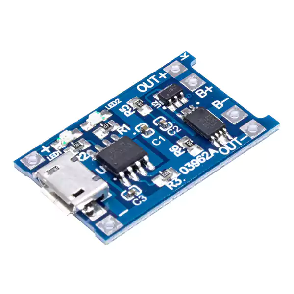 ماژول شارژر باتری لیتیومی 1 آمپر TP4056