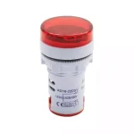 ولتمتر چراغ سیگنالی AC500V قرمز گرد مدل AD16-22DSV