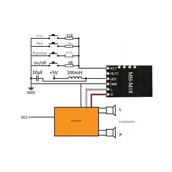 ماژول آمپلی فایر مدل XH-M139 با چیپ 16 پایه