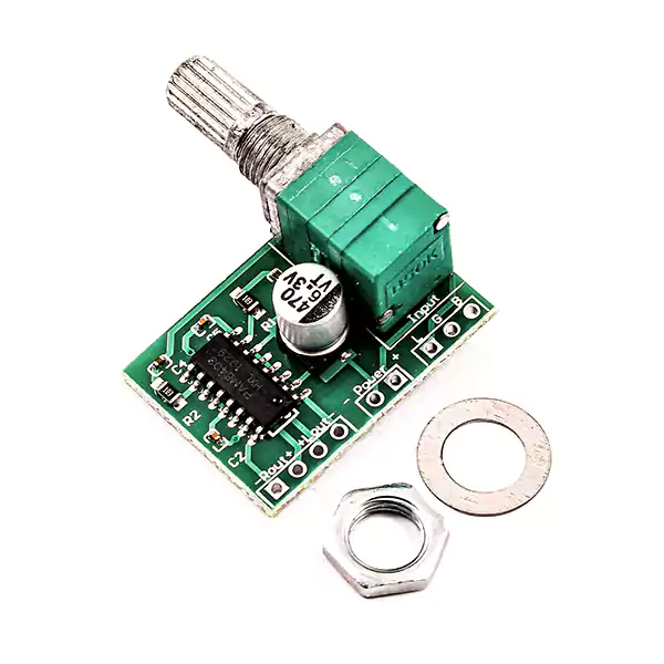 نصب ماژول امپلی فایر با پتانسیومر pam8403