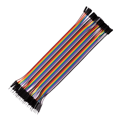 سیم جامپر نر به ماده 20 سانتی متری - فلت 40 رشته - تصویر 1